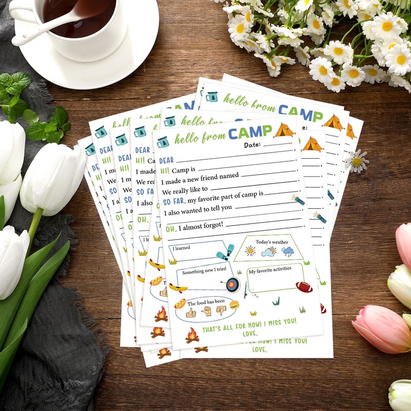 Janlaugh 80 Pcs Camp Stationery Set 40 Fill in the