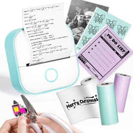 Phomemo Mini Printer,T02 Thermal Printer,Portable Photo Phone Printers for Students,Wireless Sticker Printer for iOS & Android,Small Bluetooth Printer for Home Office School Crafters Kids Friends