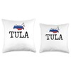 Tula Souvenir Russia Vacation Russian Women Men Travel Throw Pillow