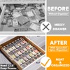SpaceAid Spice Drawer Organizer with 28 Spice Jars, 386 Spice