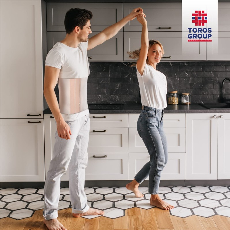 TOROS-Group Elastic 24 cm Abdominal Binder/Postpartum & Post Operative Belly