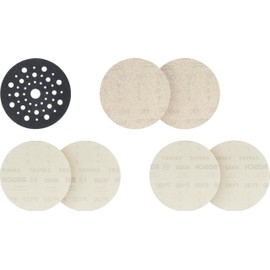 Bosch 7 x Expert M480 Starter Set (for Paint on Wood, Diameter 125 mm, Grit 2 x 80, 2 x 120, 2 x 180, Professional Accessories Random Orbital Sander, Orbital Sander)