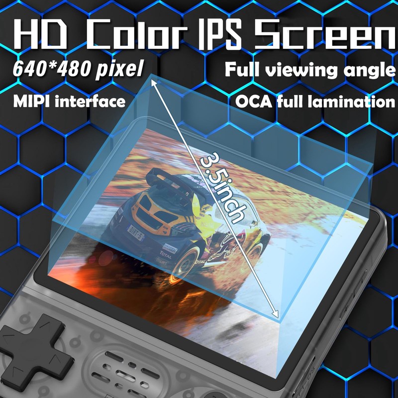 RegiisJoy Handheld Game Console 3.5 inch IPS Screen 30000 Games