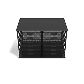 TRU RED 12-Compartment Wire Mesh File Organizer, Matte Black, 2/Pack (TR57535-CCVS)