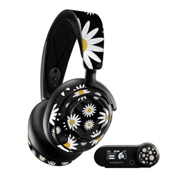 MightySkins Glossy Glitter Skin Compatible with SteelSeries Arctis Nova Pro - Daisies | Protective, Durable High-Gloss Glitter Finish | Easy to Apply, Remove, and Change Styles | Made in The USA