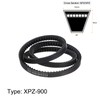sourcing map XPZ900/3VX355 V-Belt Drive Belt 900 mm Pitch Length
