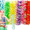 Collares Hawaianos 24/50/100pcs De Flores De Seda Coloridos