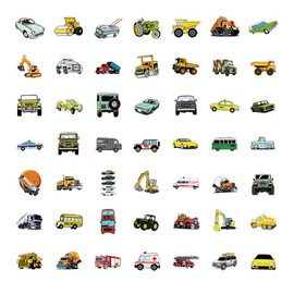 Special Vehicle Stickers for Laptop(50 Pcs),Gift for Kids Teens Adults Girl,Vehicle Waterproof Stickers for Water Bottle,Vinyl Stickers for Scrapbook,Journal,Dairy,Skateboard