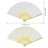 Woohome Pack of 14 Foldable Hand Fans for DIY, Dance,