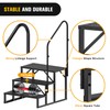 Nilight RV Steps with Handrail, 3 Steps Hot Tub Steps