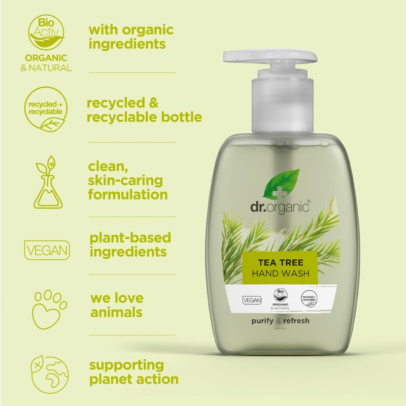 Dr Organic Tea Tree Handwash 250ml