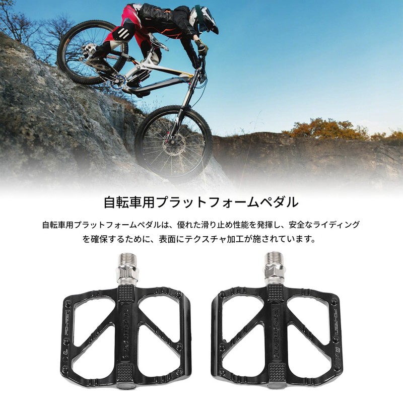 Bicycle Flat Pedals Aluminum Alloy Quick Release Road and Mountain