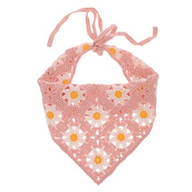 Outanaya Headscarf Head Bandana for Women Lightweight Scarves Satin Hair Scarf Wide Headbands Women Lace Silk Scarfs Silk Scarves Braided Hair Ties Bandana Scarf Costume Pink Cotton