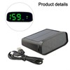 Solar Powered Head Up Display GPS Digital Car Speedometer with