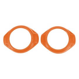 REPAIROCK 2 Pcs A Pillar Speaker Ring Cover Trim for Jeep Wrangler JK JKU 2 Door 4 Door 2015-2017 Window A Pillar Front Horn Speaker Cover ABS Orange