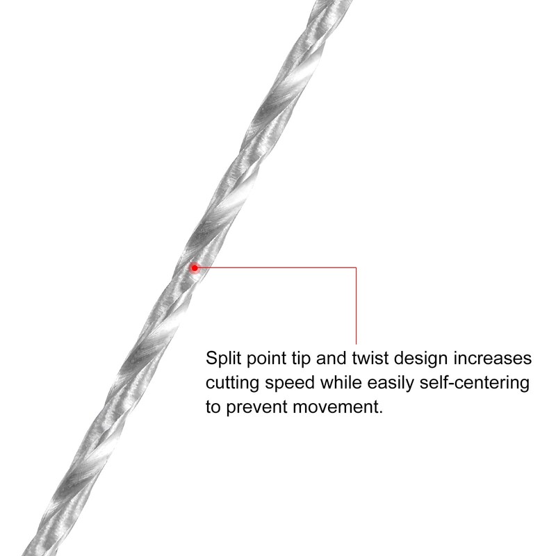 sourcing map 1.5mm Twist Drill Bits, High-Speed Steel Straight Shank