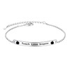 FLYOW Teach Love Inspire Apple Bracelet For Teachers 925 Sterling