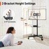 Perlegear Rolling TV Stand for 23-60 Inch LED Flat Screen/Curved