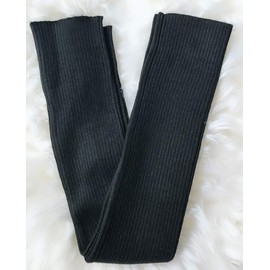 Lemoyoung Women's Cashmere Warm Long Fingerless Gloves Winter Arm Warmer (Black)