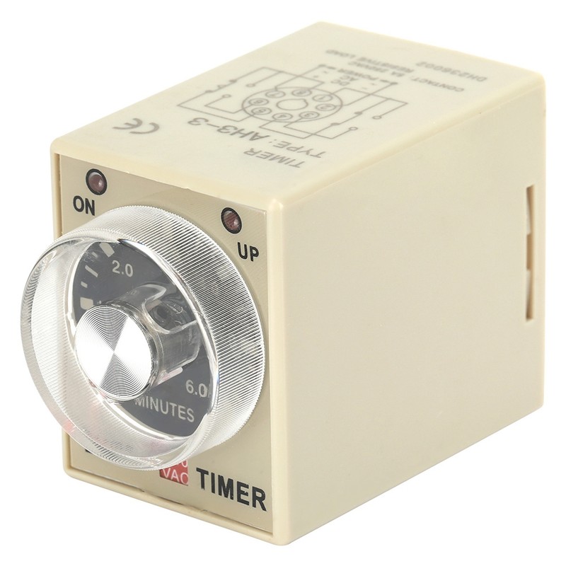 220VAC 6 Minutes Power On Delay Timer Time Relay AH3-3(6M)