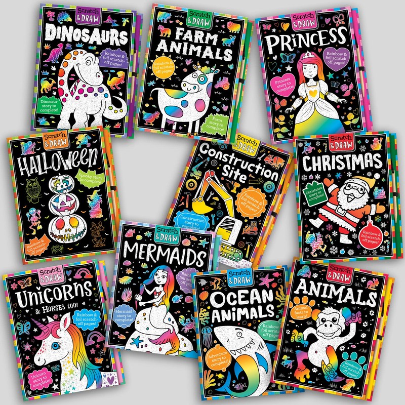 Scratch & Draw Ocean Animals - Scratch Art Activity Book