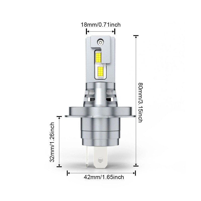 CHUSYYRAY 4PC For Honda Passport 2000 2001 2002 LED Headlight