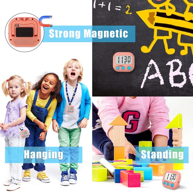 2 Pack Kitchen Timers Loud Ring Digital Timers for Cooking