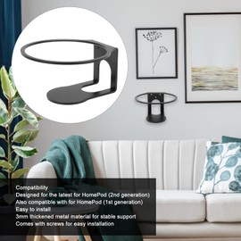 Speaker Wall Mount for HomePod, Mini Wall Mount, Speaker Wall Mount for HomePod, 2nd Generation, 1st Generation, Heavy Duty Speaker Wall Mount for Apple HomePod(Black)