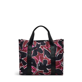 RADLEY London Canford Floral Responsible Medium Zip Top Handle Bag for Women, in Black Recycled Polyester with Floral Print