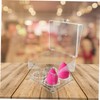 Baluue Clear Makeup Sponge Storage Box Transparent Multi-grid Organizer for