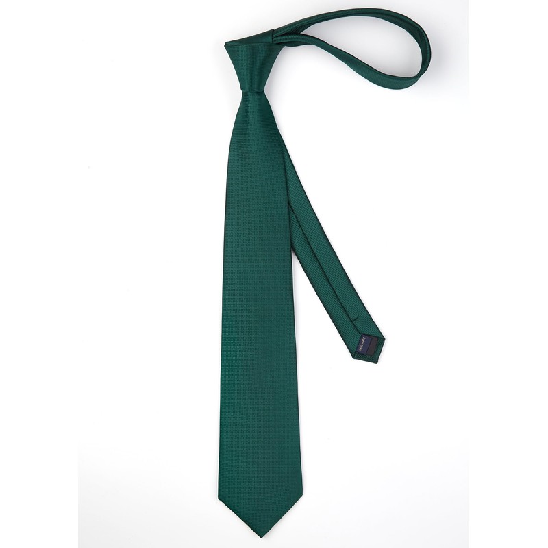 Enlision Men's Plain Ties and Pocket Square Set Classic Wedding