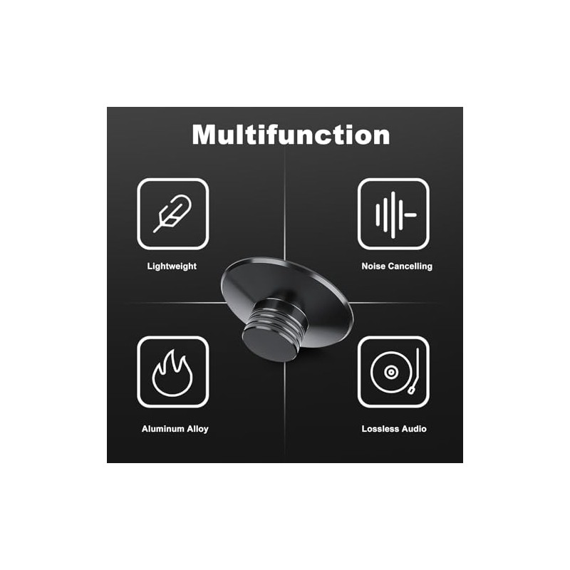 Vinyl Record Weight Stabilizer, LP Turntable, Metal Disc Stabilizer, Record