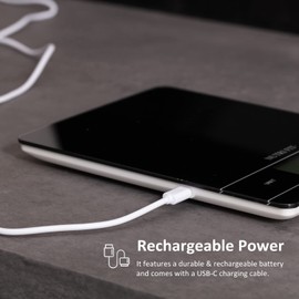 NUTRI FIT Digital Kitchen Scales, High-Precision Electronic Scales with Dough Scraper