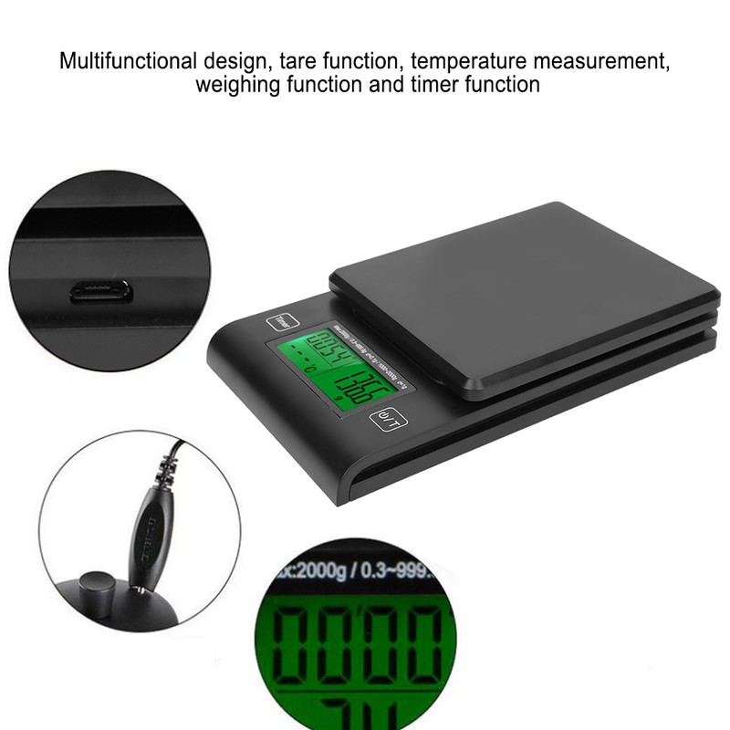 Multi Function Digital LCD Coffee Scale Kitchen Food Electronic Scale
