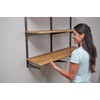 Rubbermaid 12"x24" Decorative Board, Golden Oak, Adjustable Shelf, Wood for