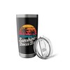 Bocce Ball Pointing Player Gift Retro Sunset Stainless Steel Insulated