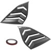 Ombialo Racing Style Rear Side Window Louvers Compatible with Honda