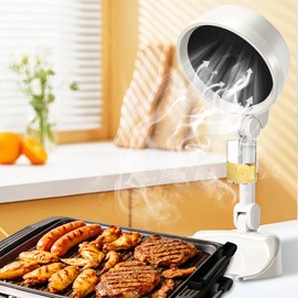 KOSGHO Portable Range Hood Exhaust Fan, 3 Speeds, Adjustable Height & Angel
