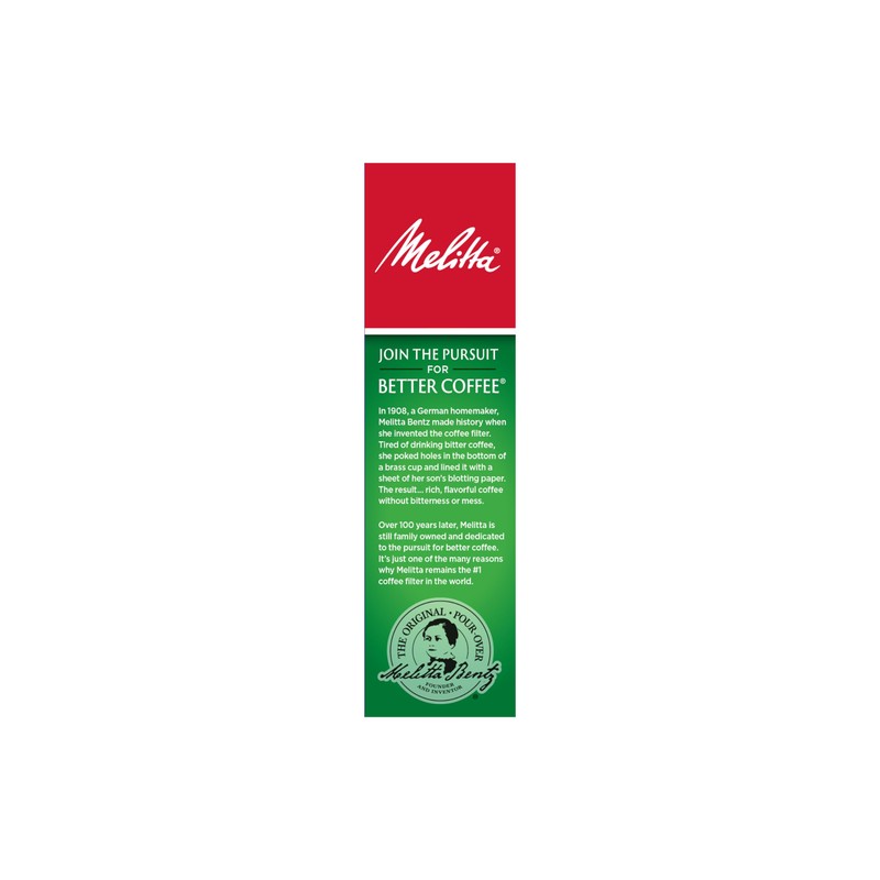 Melitta Filtros de café cono #4, marrón natural, 100 unidades