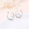 Cute Animal Earrings Capybara/Dragon/Butterfly/Panda/Cat Hoop/Stud/Dangle Drop Earrings for Women 925
