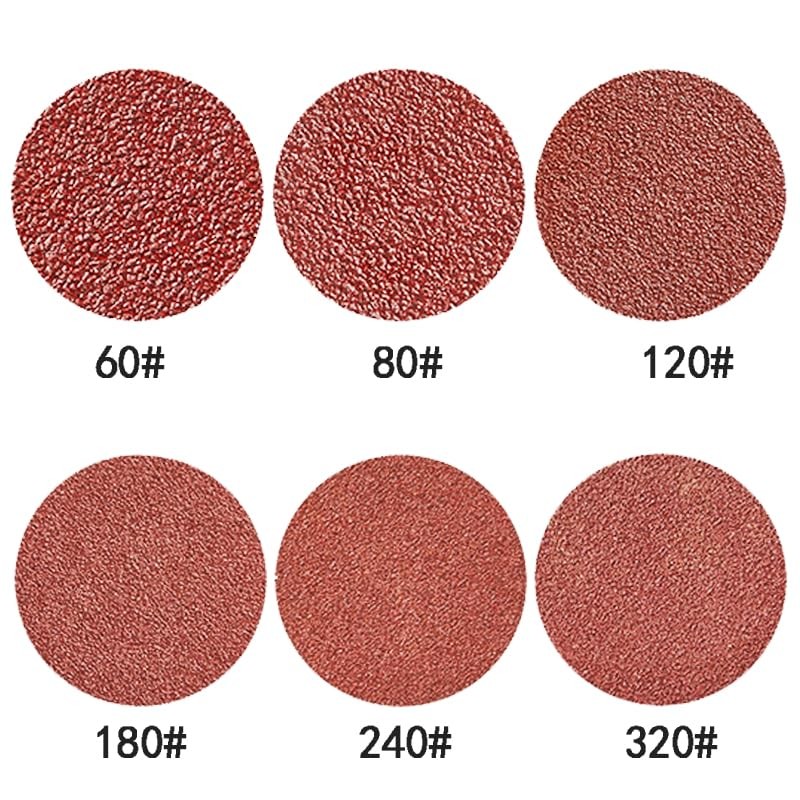 Hiqalty 100Pcs 2" inch Sanding Disc Roll Lock R-Type Sandpaper