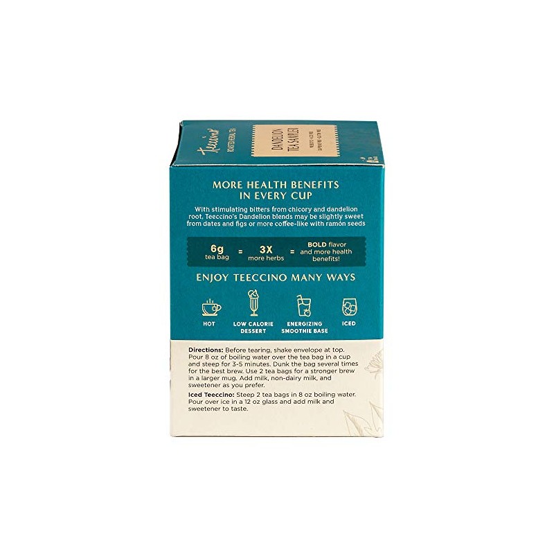 Teeccino Muestra de té de diente de león – Caramel,