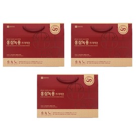 Jongkundang Health 종근당건강 홍삼녹용 프리미엄 30포 50ml 3박스 Jonggeundang Health Red Ginseng and Deer Antler Premium 30 Packs 50ml 3 Boxes