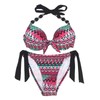 EONAR Bikini Sets Women’s Side Tied, Swimwear, Removable Push-up Pads,