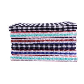 QUALITY HOME TEXTILES 100% CottonTerry Towelling Tea Towels with Hanging Loop | Pack of 3| Kitchen Hand Towels Dish Cloth Super Absorbent Soft Touch | Gift Packed Tea Towels (Multicolour)