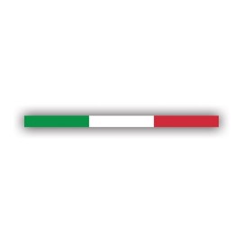 Darkside Ltd Thin Italian Flag Stripe Sticker Decal - Weatherproof - italy european - 2" x 0.12"