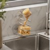 Soap Dispensing Palm Brush Holder with a Traceless Suction Cup