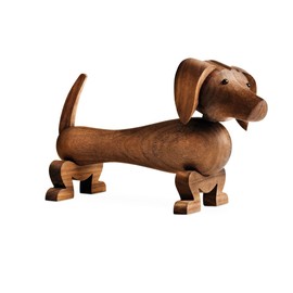 Kay Bojesen Other Animals Dog Wooden Figurines, Walnut, 4.3" H x 7.3" W, Gift Box Included