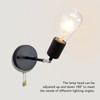 Rustic Wall Sconce Retro Pull Chain E26 Adjustable Up Down