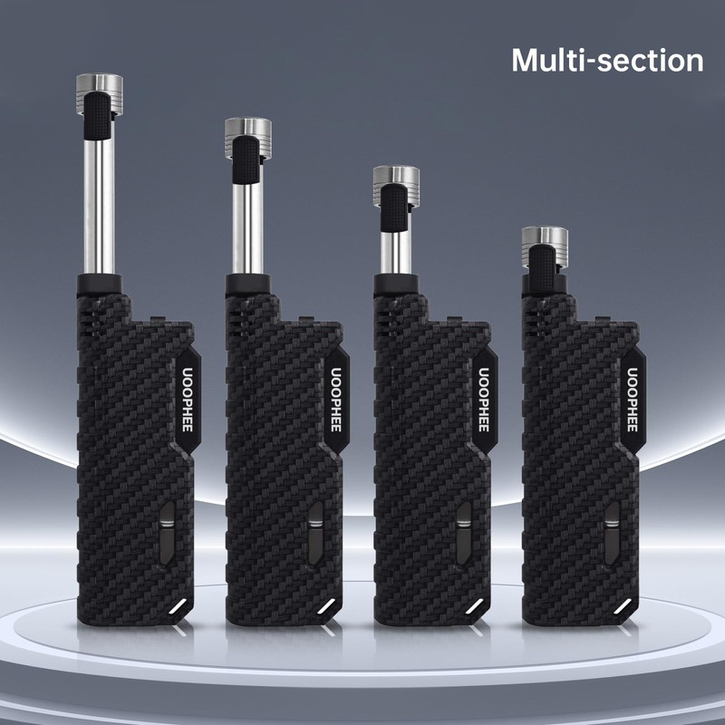 Torch Lighter with Flame Lock, Windproof Butane Lighter Refillable Single